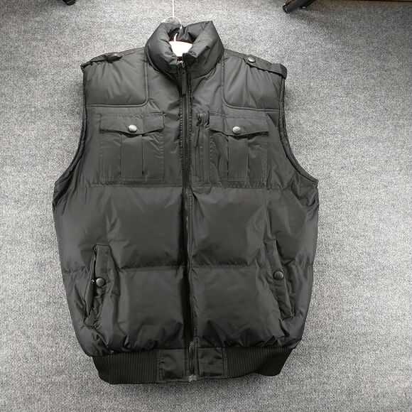 Original Outerwear Men's Full Zip Puffer Utility Vest Black XXL Water Resistant - Picture 2 of 13